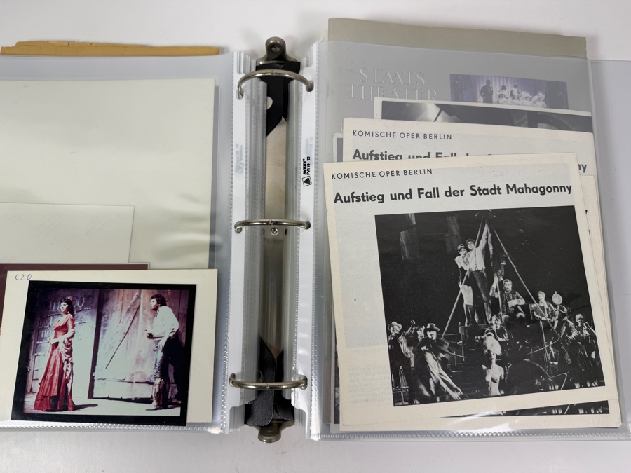 Just Added - Elliot Palay Opera Tenor Scrap Book Featuring Opera Memorabilia, Photographs, Opera Programs, Artwork & More - See Photos For Sample - David Hockney Signed Opera Poster In This Sale Was Personalized To Elliot
 [Photo 5]