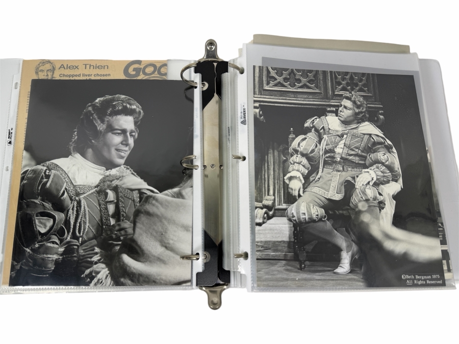 Just Added - Elliot Palay Opera Tenor Scrap Book Featuring Opera Memorabilia, Photographs, Opera Programs, Artwork & More - See Photos For Sample - David Hockney Signed Opera Poster In This Sale Was Personalized To Elliot
