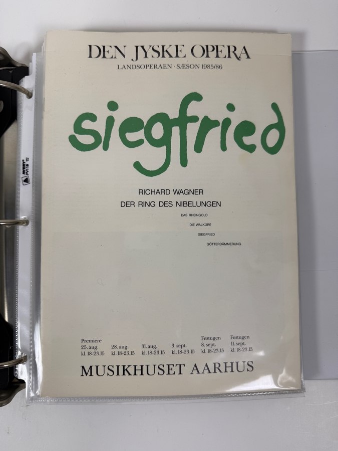 Just Added - Elliot Palay Opera Tenor Scrap Book Featuring Opera Memorabilia, Photographs, Opera Programs, Artwork & More - See Photos For Sample - David Hockney Signed Opera Poster In This Sale Was Personalized To Elliot
 [Photo 8]