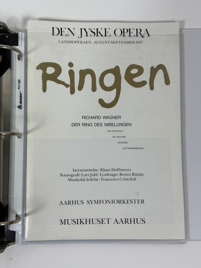 Just Added - Elliot Palay Opera Tenor Scrap Book Featuring Opera Memorabilia, Photographs, Opera Programs, Artwork & More - See Photos For Sample - David Hockney Signed Opera Poster In This Sale Was Personalized To Elliot
 [Photo 15]