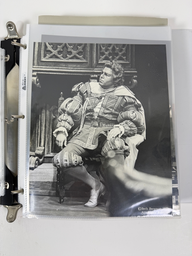 Just Added - Elliot Palay Opera Tenor Scrap Book Featuring Opera Memorabilia, Photographs, Opera Programs, Artwork & More - See Photos For Sample - David Hockney Signed Opera Poster In This Sale Was Personalized To Elliot
 [Photo 3]