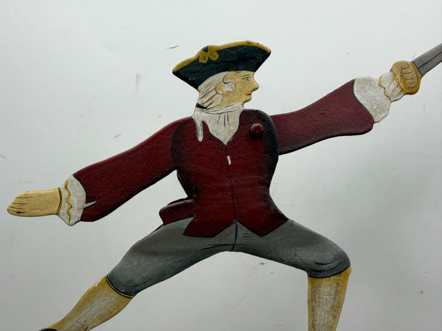 Vintage Hand Painted Sky Hook Kinetic Pendulum Dueling Swashbucklers Balance Toy 14'W X 19'H [Photo 3]