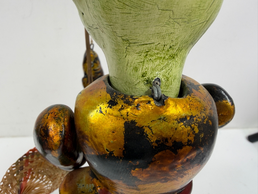 Vietnamese Hand-Carved Wooden Water Puppets With Waterproof Lacquer Designed For Performances In Flooded Rice Paddies 8.5'H [Photo 5]