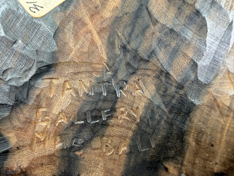 Vintage Hand Carved Wooden Balinese Female Dancer Sculpture By Tantra Gallery Bali Indonesia 13.5'H [Photo 8]