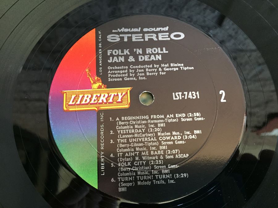 Jan & Dean ‎- Folk 'N Roll - Liberty ‎- LST-7431 [Photo 6]