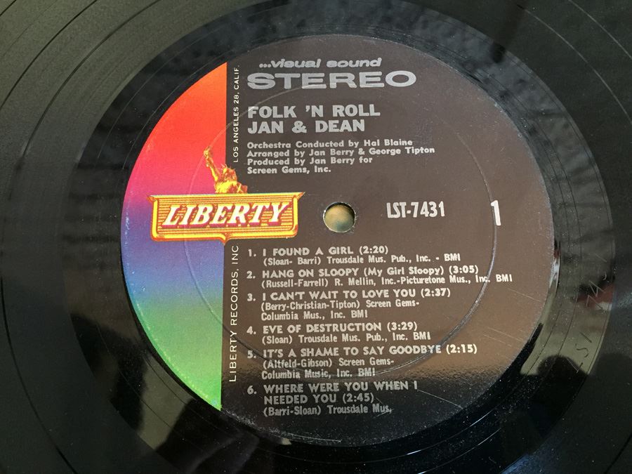 Jan & Dean ‎- Folk 'N Roll - Liberty ‎- LST-7431 [Photo 4]