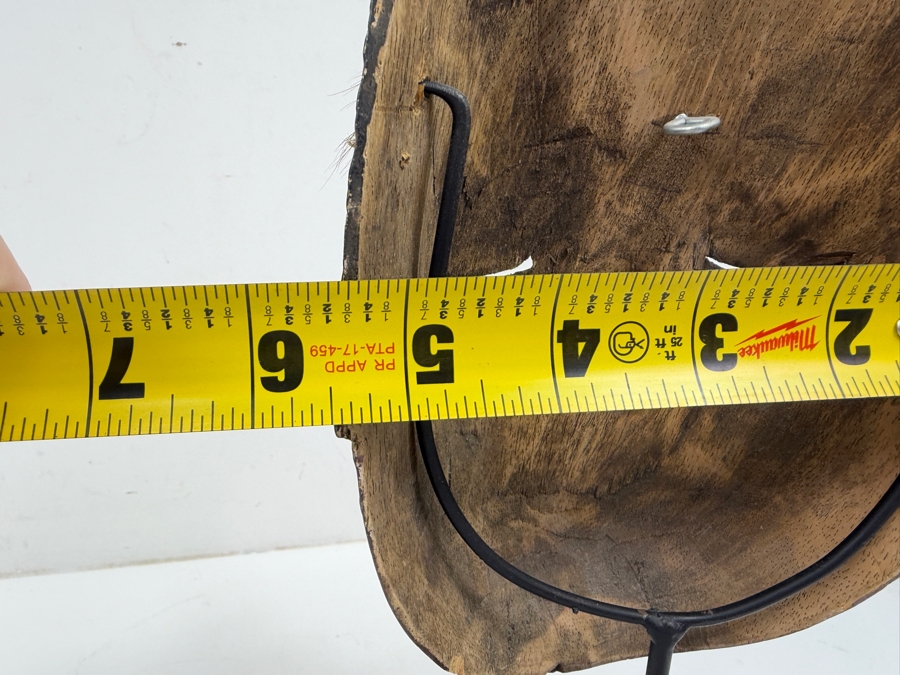 Indonesian-Javanese Wooden Hand-Carved And Hand-Painted Wayang Topeng Mask 5.5'W X 12'H [Photo 6]