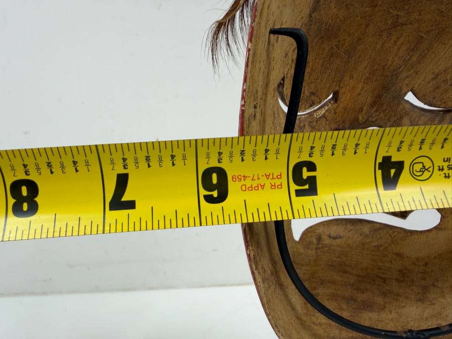 Vintage Handcrafted Balinese Jauk Keras Mask 5.5'W X 12'H [Photo 6]