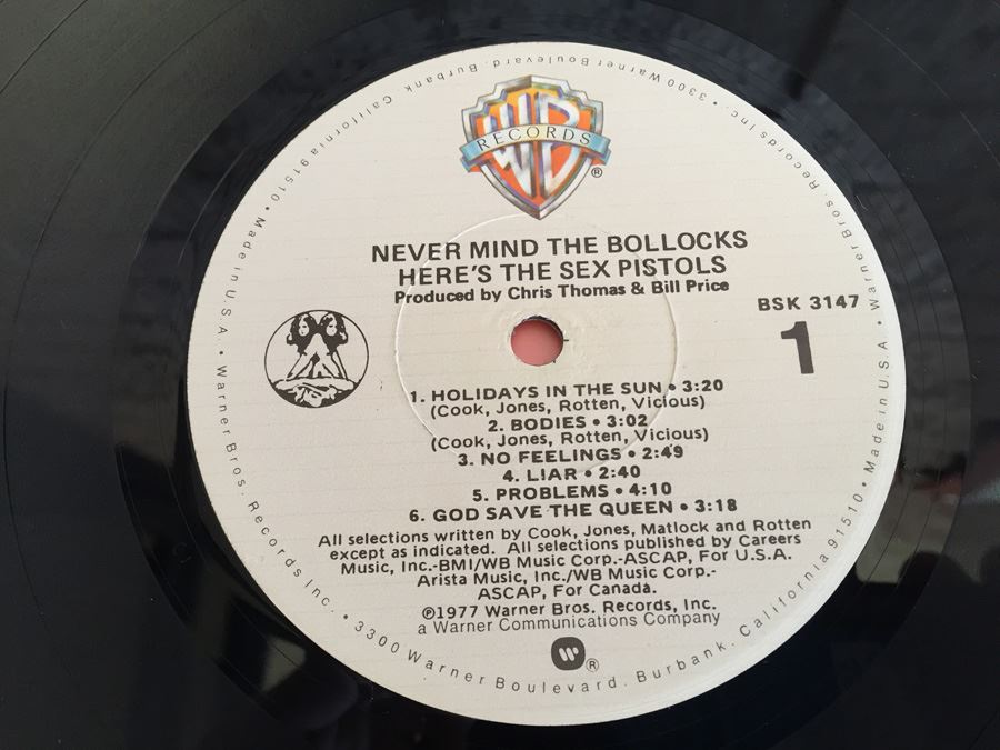 Sex Pistols ‎- Never Mind The Bollocks Here's The Sex Pistols - Warner Bros. Records ‎- BSK 3147 [Photo 4]