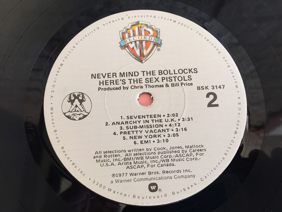 Sex Pistols ‎- Never Mind The Bollocks Here's The Sex Pistols - Warner Bros. Records ‎- BSK 3147 [Photo 6]