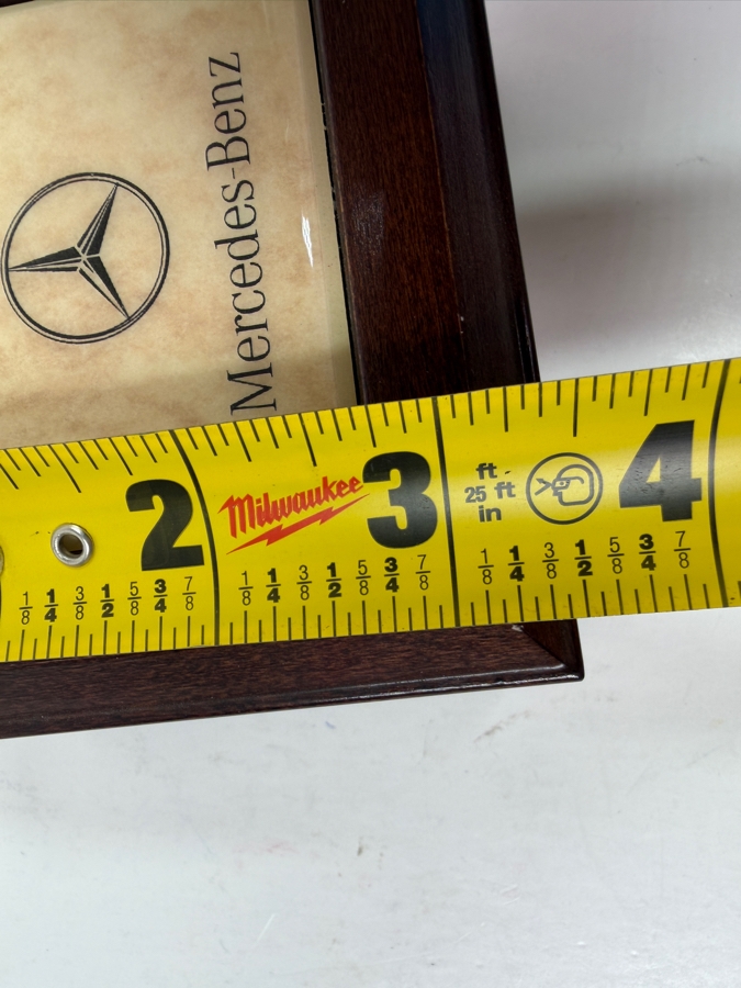 Mercedes-Benz Wooden Keepsake Box With Green Velvet Lining 4.5'W X 3.5'D X 2.5'H [Photo 7]