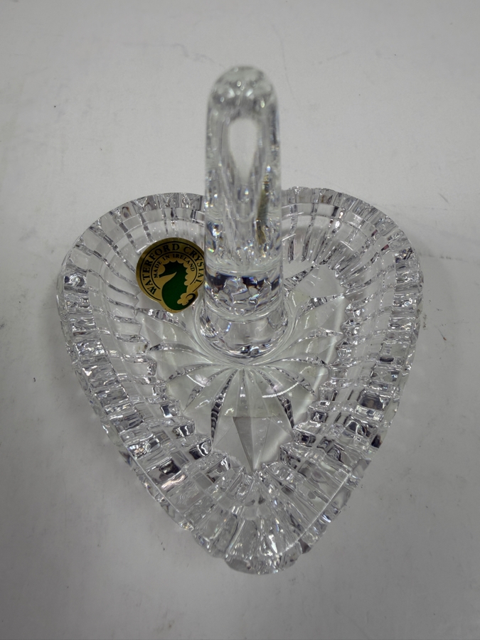 New Waterford Crystal Large Heart Ring Holder With Original Box [Photo 2]
