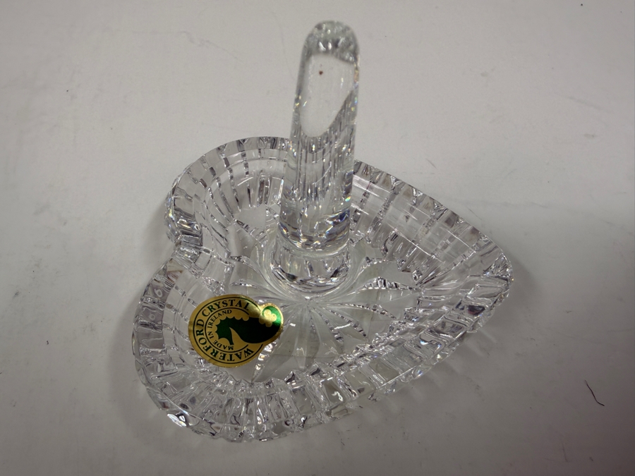 New Waterford Crystal Large Heart Ring Holder With Original Box [Photo 4]