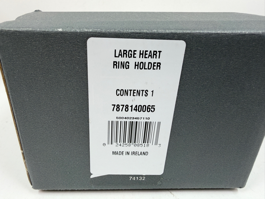 New Waterford Crystal Large Heart Ring Holder With Original Box [Photo 5]