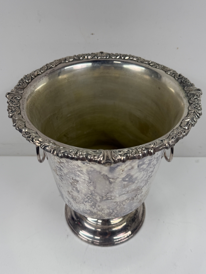 Vintage Sheridan Silver Co. Hollywood Regency Silver Plated Champagne Ice Bucket 10'H [Photo 2]