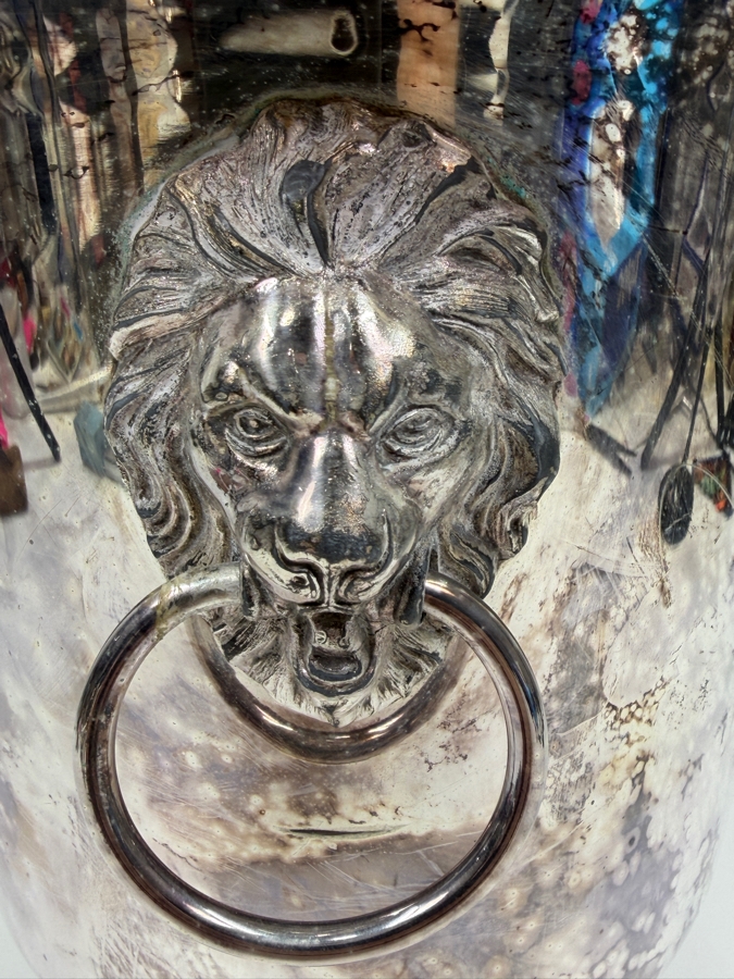 Vintage Sheridan Silver Co. Hollywood Regency Silver Plated Champagne Ice Bucket 10'H [Photo 4]