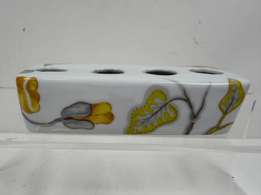 Porcelaine De Paris France Decor Simbad Four Hole Lipstick Holder 5.5' X 2' [Photo 3]