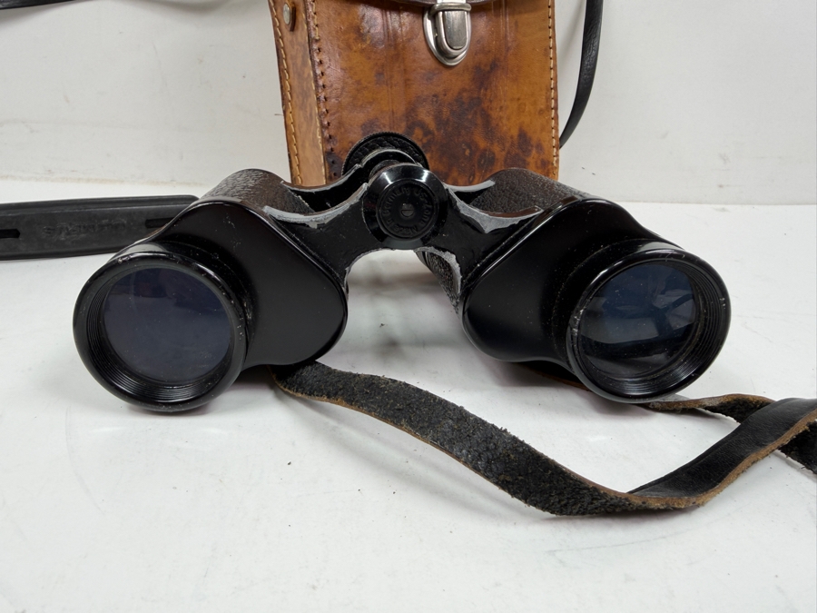 Vintage Steiheil Munchen 6x30 Binoculars With Leather Case [Photo 5]