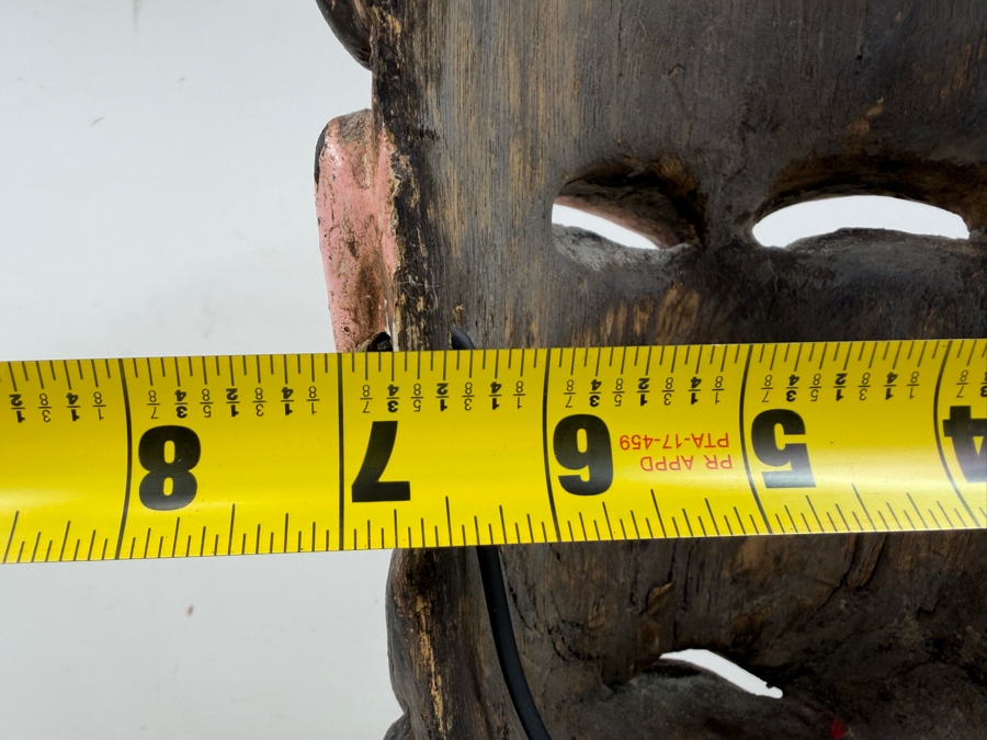 Vintage Traditional Guatemalan 'Mexicano' Dance Mask 7'W X 16'H [Photo 7]