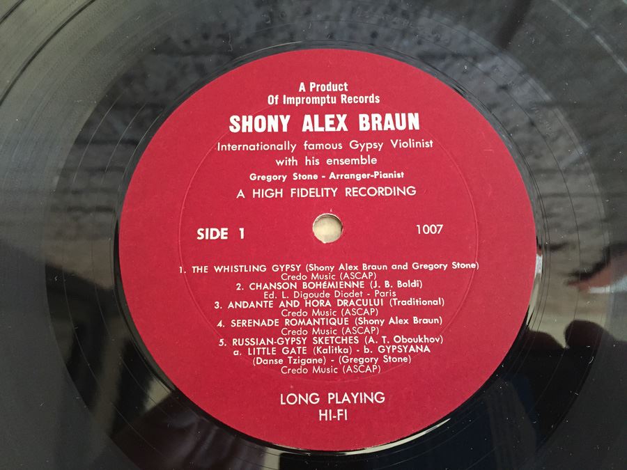 Shony Alex Braun - Gypsy Festival - Impromptu Records ‎– 1007-1008 - SIGNED [Photo 5]