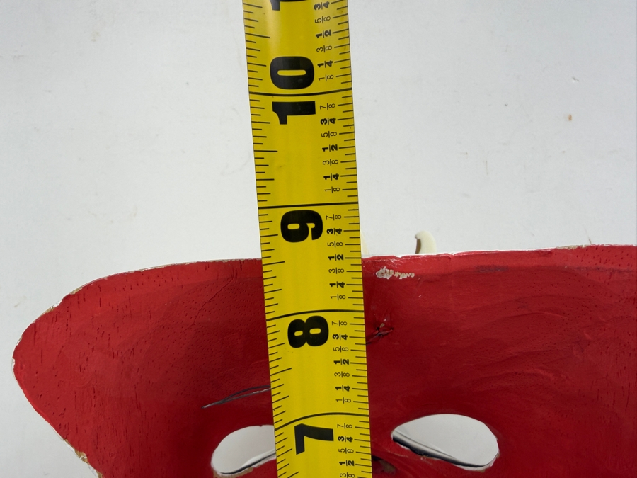 Hand Carved Wooden Balinese Celuluk Mask 11'W X 9'H [Photo 5]