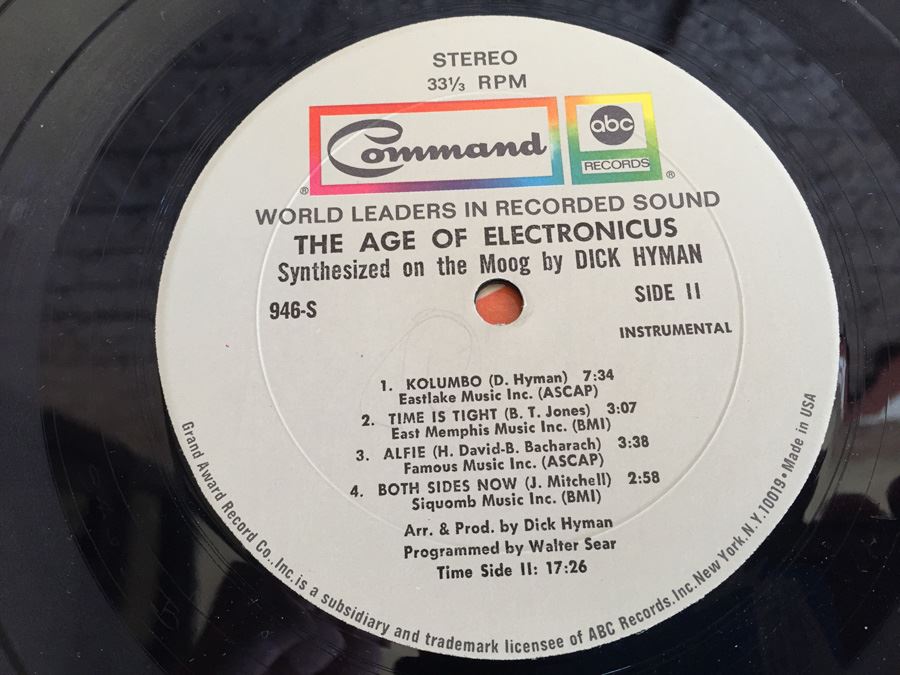 Dick Hyman ‎- The Age Of Electronicus - Command ‎- COM 946-S [Photo 8]