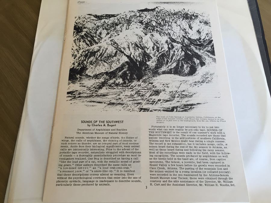 Charles M. Bogert ‎- Sounds Of The American Southwest - Folkways Records ‎- FX 6122 [Photo 3]