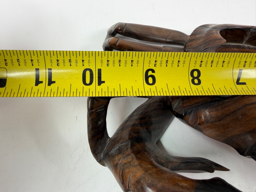 Large Hand Carved Wooden Crab Dish / Bowl Signed 11'W X 6'D [Photo 7]