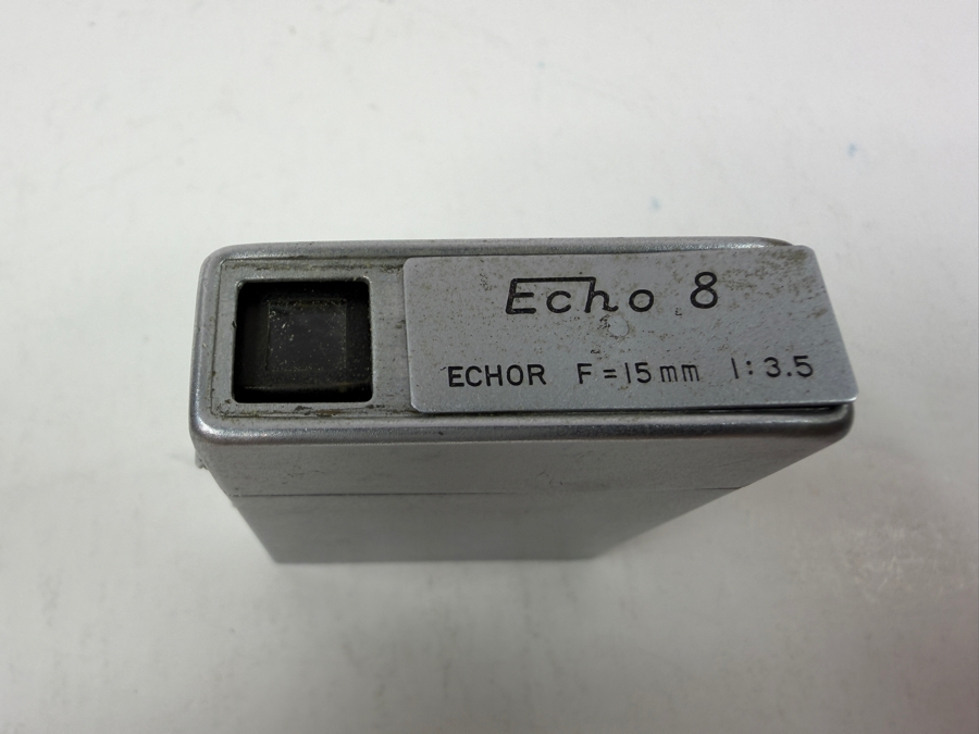 Rare Vintage Suzuki Optical Company Echo 8 Subminiature Spy Camera Hidden In A Silver Cigarette Lighter With Echor 15mm Lens [Photo 11]
