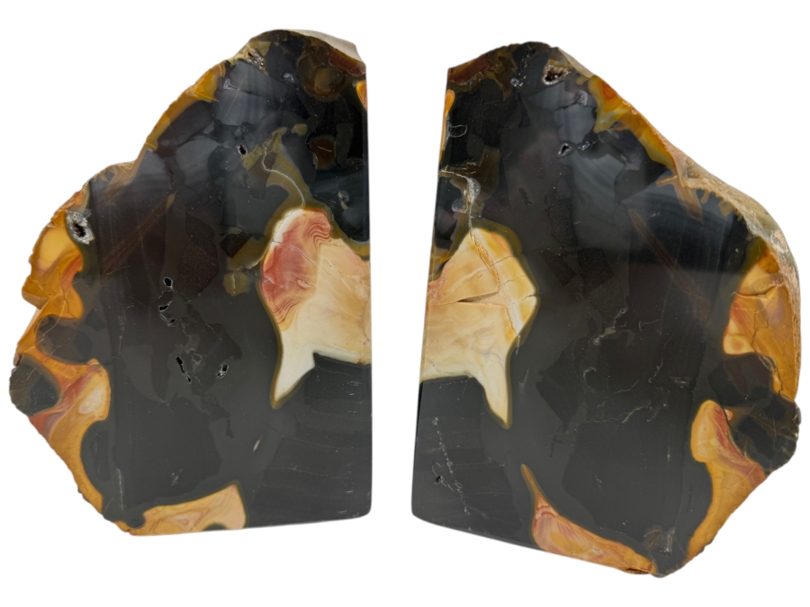 Polished Jasper Bookends 6'H