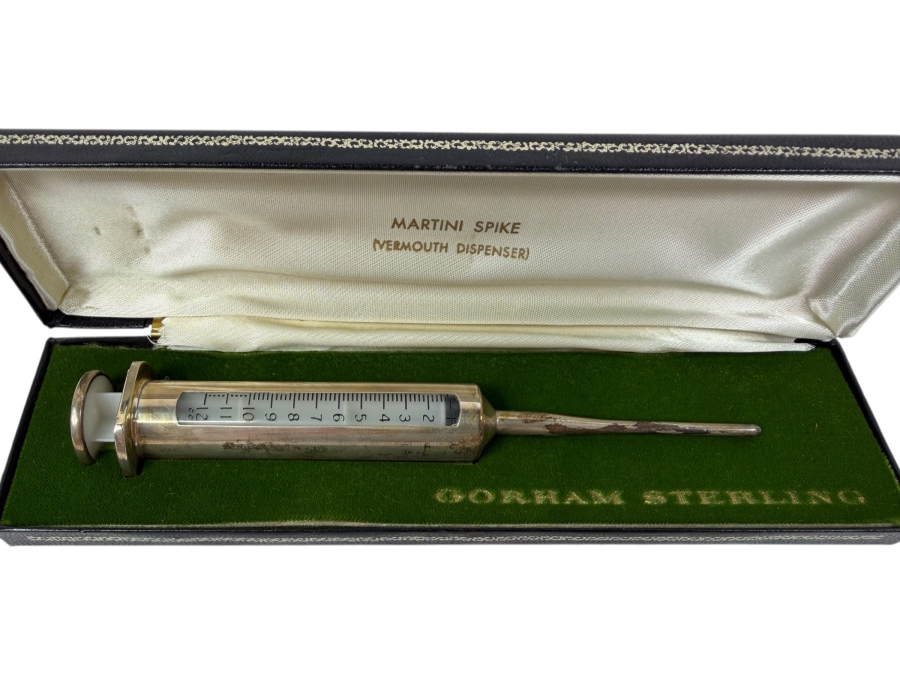 Gorham Sterling Silver Martini Spike Vermouth Dispenser In Original Case 29.1g