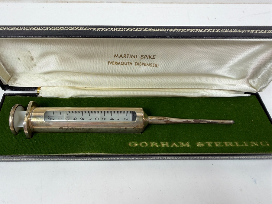 Gorham Sterling Silver Martini Spike Vermouth Dispenser In Original Case 29.1g [Photo 2]