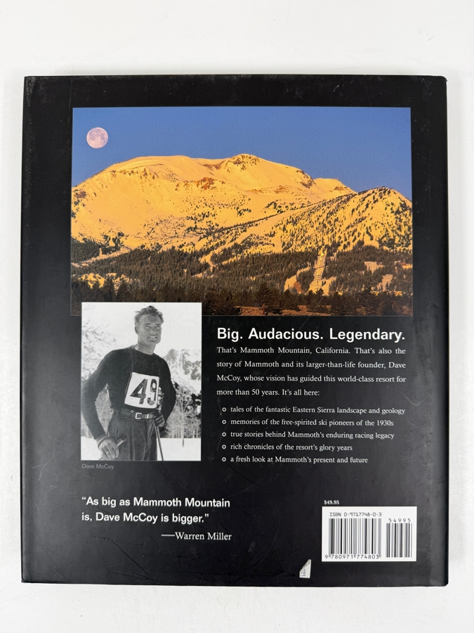 Author Signed Mammoth The Sierra Legend By Martin Forstenzer Mountain Sports Press 2002 Skiing Photography Book [Photo 3]