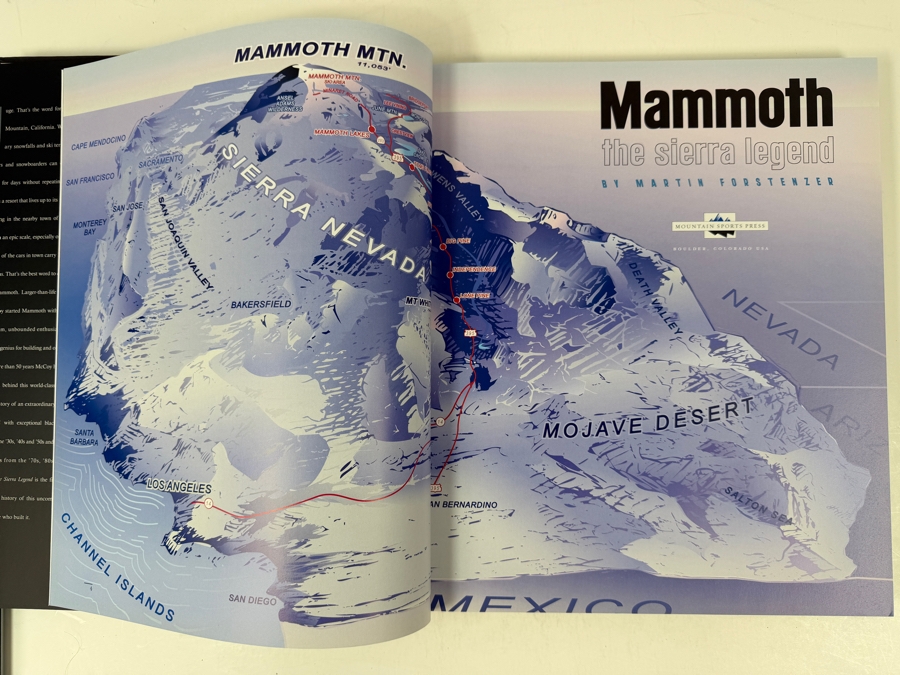 Author Signed Mammoth The Sierra Legend By Martin Forstenzer Mountain Sports Press 2002 Skiing Photography Book [Photo 6]