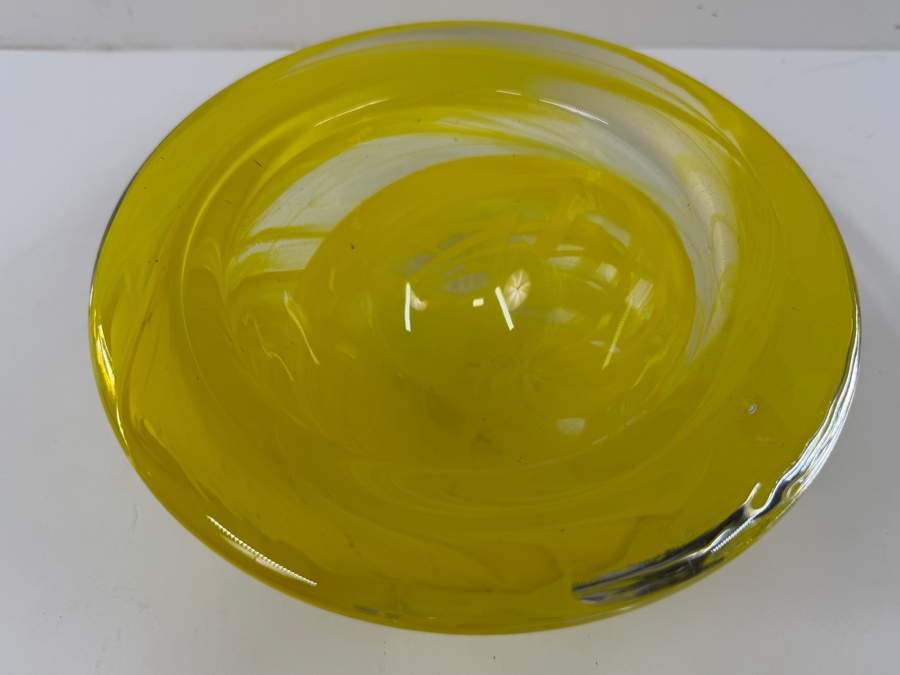 Kosta Boda Atoll Art Glass Bowl Designed By Anna Ehrner 7'W X 3.5'H [Photo 3]