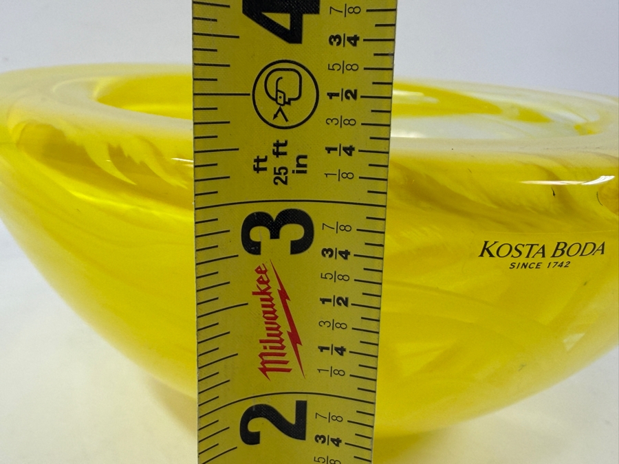 Kosta Boda Atoll Art Glass Bowl Designed By Anna Ehrner 7'W X 3.5'H [Photo 7]