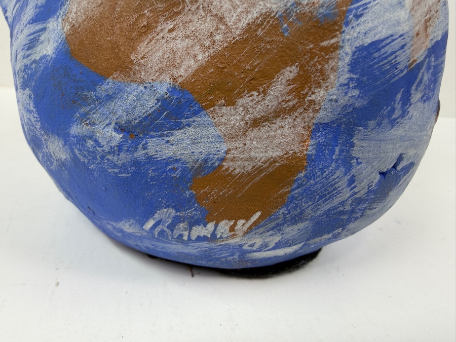 Vintage Signed Ramey 93 Handcrafted Terra Cotta Pottery Storyteller Children Of The World Sculpture 7.5'H [Photo 4]