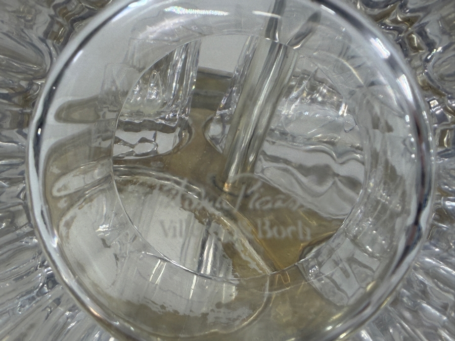 Villeroy & Boch Paloma Picasso Crystal Condiment Set On Silver Tone Tray 8.5'W X 11'H [Photo 6]