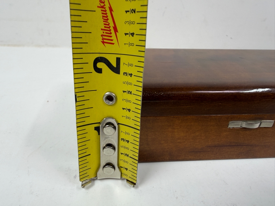 Vintage Haigis Apothecary Balance Scale Set In Fitted Polished Wooden Presentation Case - Missing Some Weights 5.75'W X 3'D X 1.5'H [Photo 9]