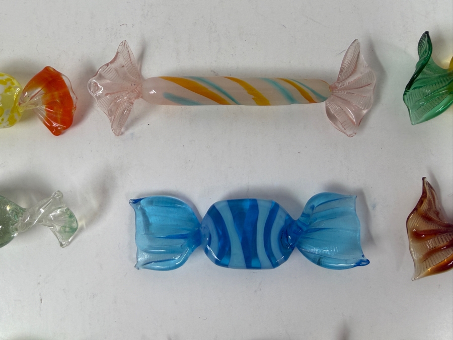 Assortment Of Nine Handblown Glass Candy Figurines [Photo 4]