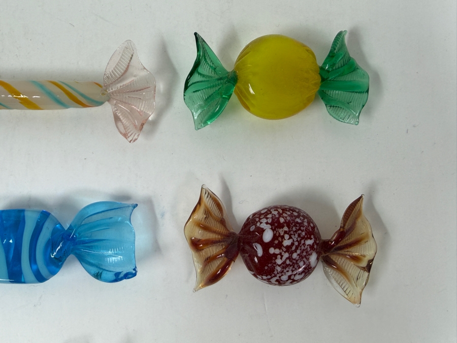 Assortment Of Nine Handblown Glass Candy Figurines [Photo 3]