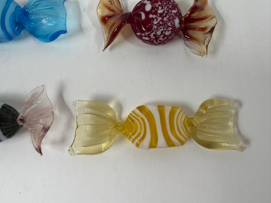 Assortment Of Nine Handblown Glass Candy Figurines [Photo 2]