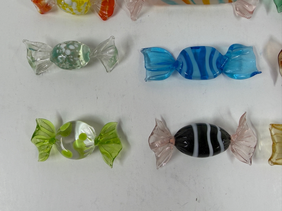 Assortment Of Nine Handblown Glass Candy Figurines [Photo 6]