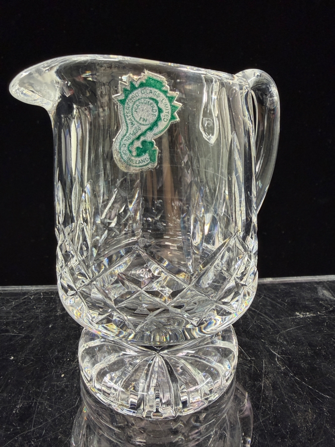 New Vintage Waterford Crystal Lismore Footed Creamer 4.5'H [Photo 2]