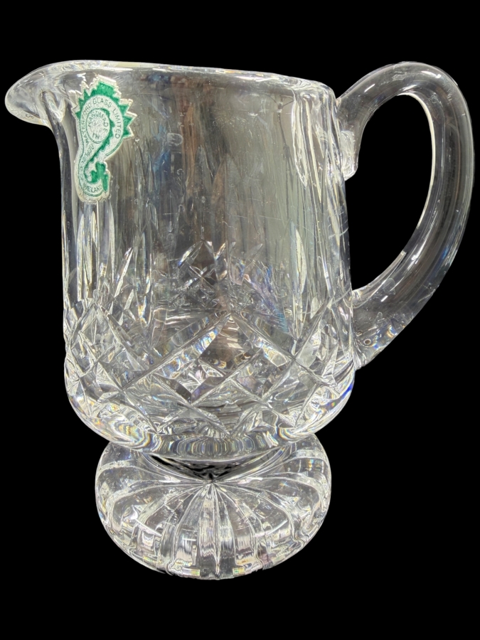 New Vintage Waterford Crystal Lismore Footed Creamer 4.5'H