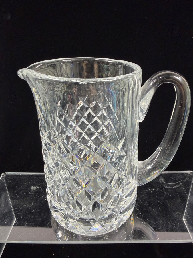 Vintage Waterford Crystal Alana Pattern Pitcher Jug 7'H [Photo 2]