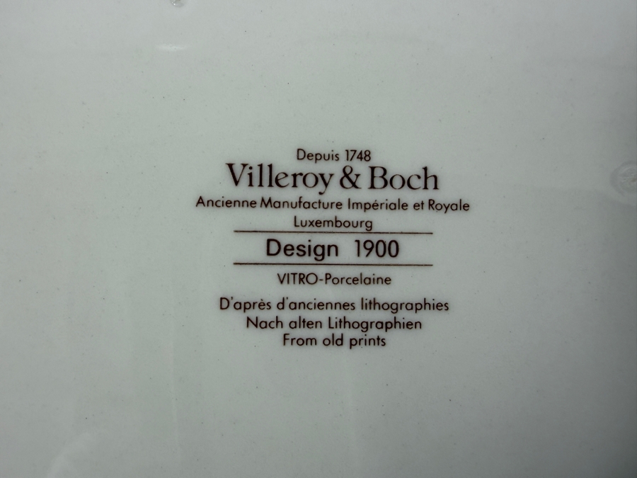 Set Of (6) Villeroy & Boch Design 1900 Plates Featuring Art Nouveau Fashion Designs 6.5'W [Photo 8]