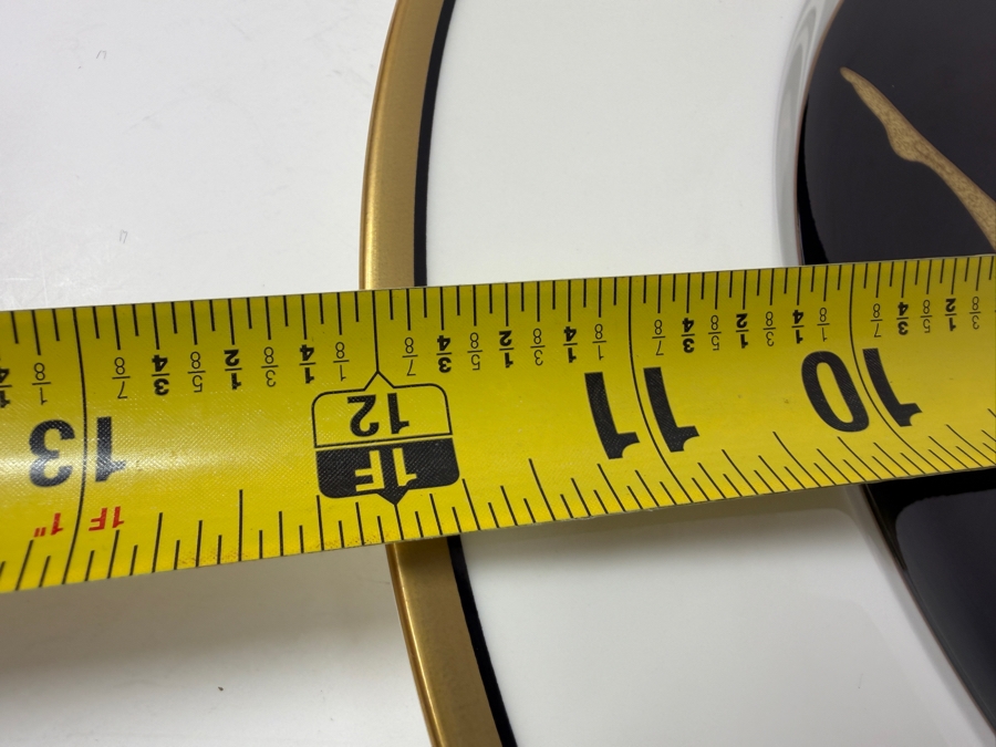 Erté The Alphabet A Plate With 22K Gold Rim Produced By Mikasa in 1987 12'W
 [Photo 7]