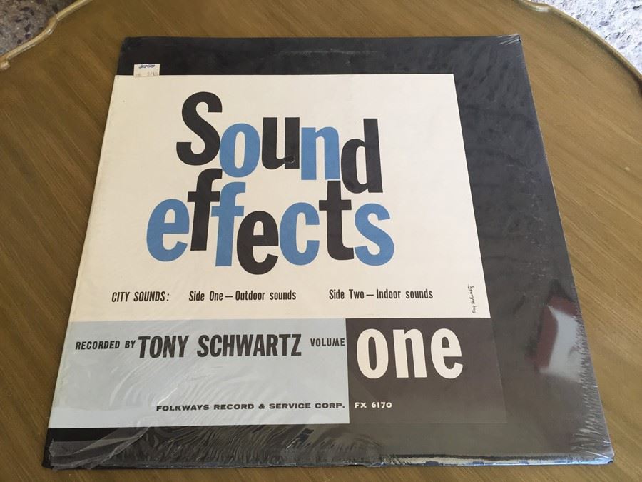 Tony Schwartz ‎- Sound Effects, Volume One, City Sounds - Folkways Records ‎- FX 6170 - SEALED