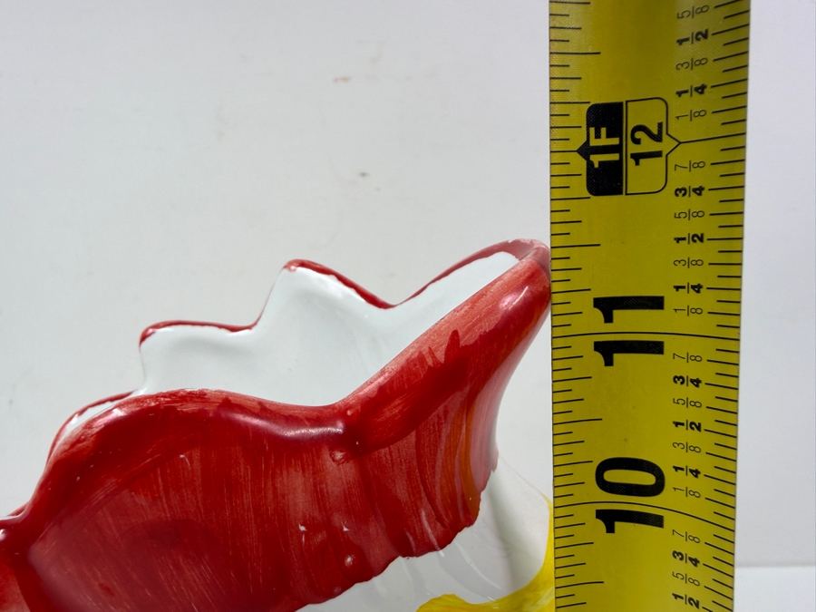 Ceramiche Sberna Deruta Italy Hand Painted Ceramic Majolica Rooster Pitcher 11.5'H [Photo 7]